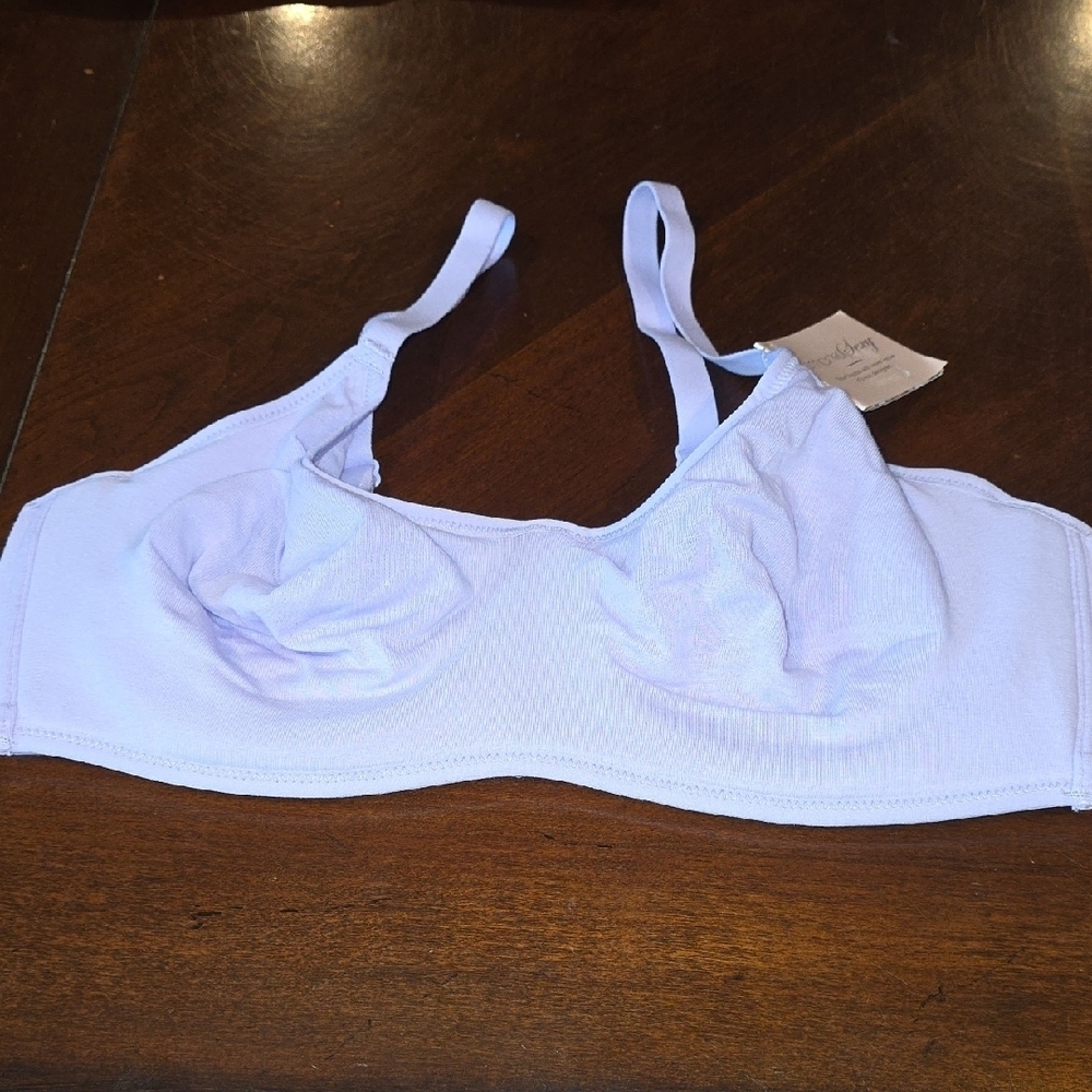 (J15) Smart & Sexy Blue Full-Coverage Bra with Adjustable Straps